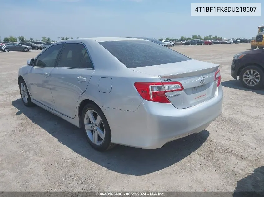 2013 Toyota Camry Se VIN: 4T1BF1FK8DU218607 Lot: 40165696