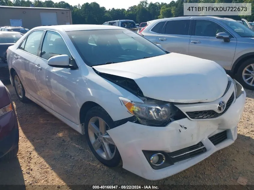 2013 Toyota Camry Se VIN: 4T1BF1FKXDU722673 Lot: 40166947