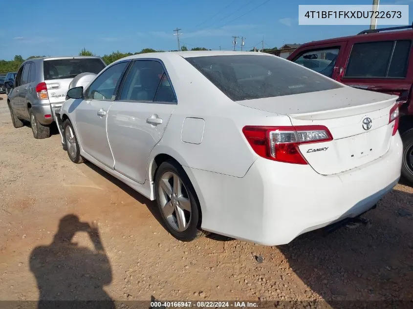 2013 Toyota Camry Se VIN: 4T1BF1FKXDU722673 Lot: 40166947