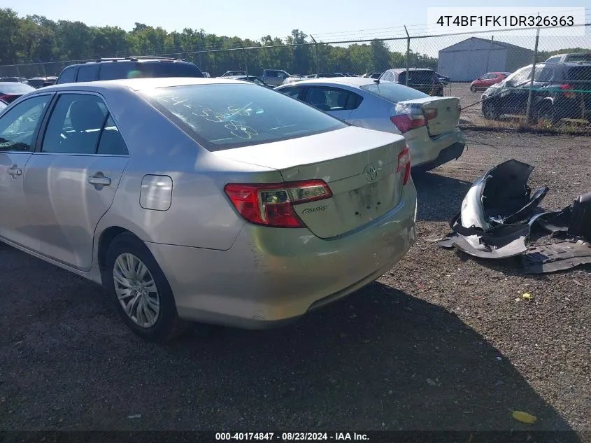 2013 Toyota Camry Le VIN: 4T4BF1FK1DR326363 Lot: 40174847