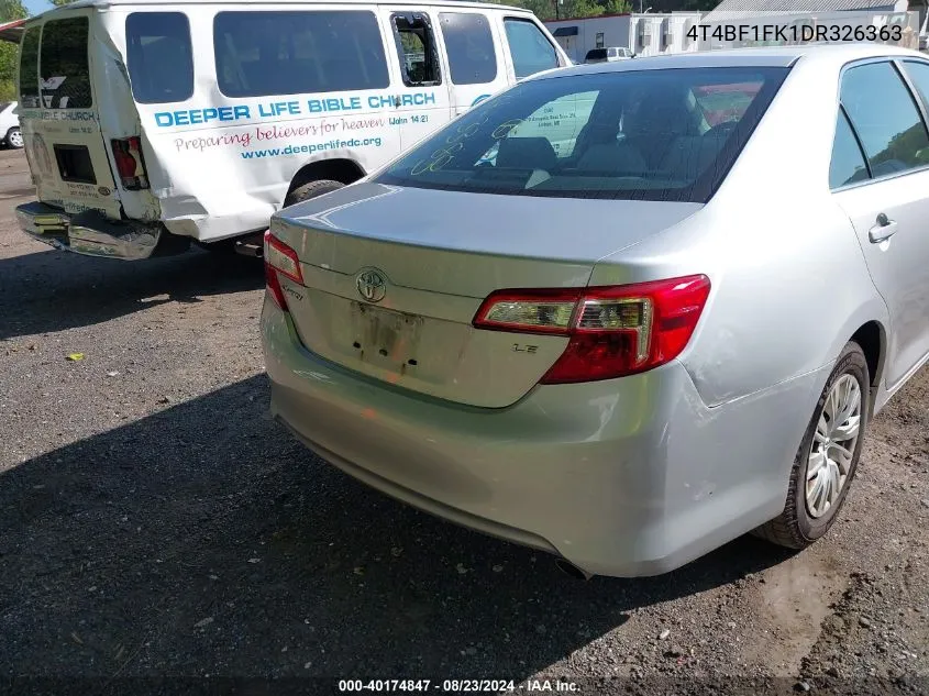 4T4BF1FK1DR326363 2013 Toyota Camry Le