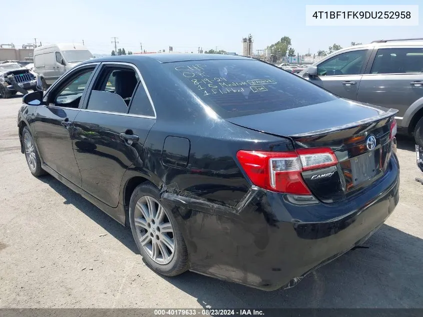 4T1BF1FK9DU252958 2013 Toyota Camry Se