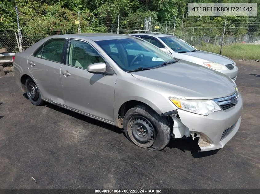 2013 Toyota Camry Le VIN: 4T1BF1FK8DU721442 Lot: 40181084