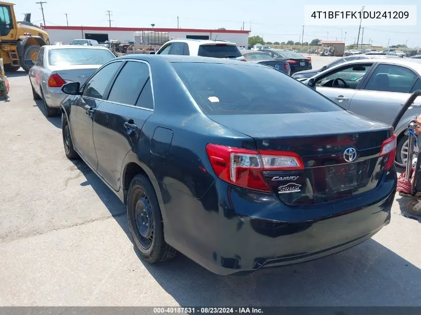 2013 Toyota Camry Le VIN: 4T1BF1FK1DU241209 Lot: 40187531