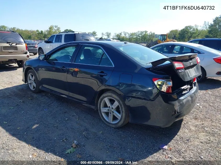 2013 Toyota Camry Se VIN: 4T1BF1FK6DU640732 Lot: 40193966