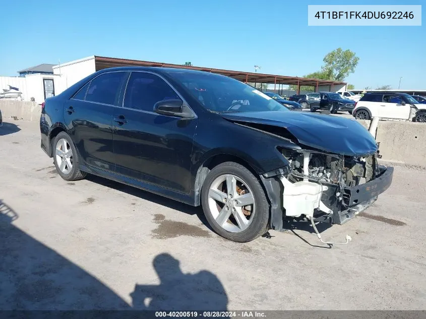 2013 Toyota Camry Se VIN: 4T1BF1FK4DU692246 Lot: 40200519