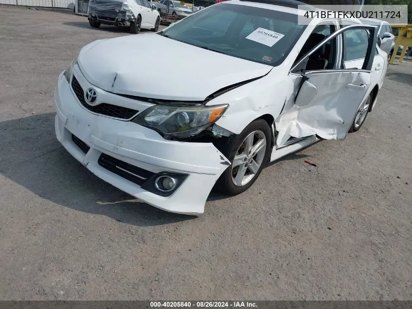 4T1BF1FKXDU211724 2013 Toyota Camry Se