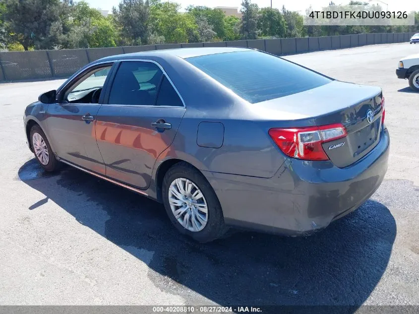 4T1BD1FK4DU093126 2013 Toyota Camry Hybrid Le