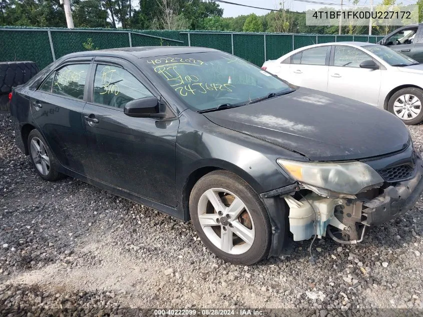 2013 Toyota Camry Se VIN: 4T1BF1FK0DU227172 Lot: 40222099