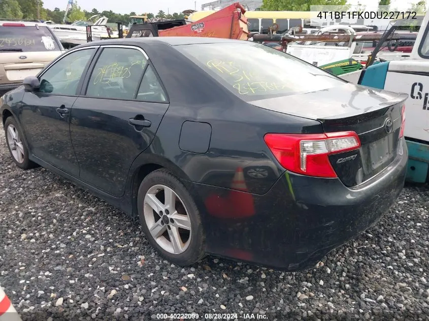 2013 Toyota Camry Se VIN: 4T1BF1FK0DU227172 Lot: 40222099