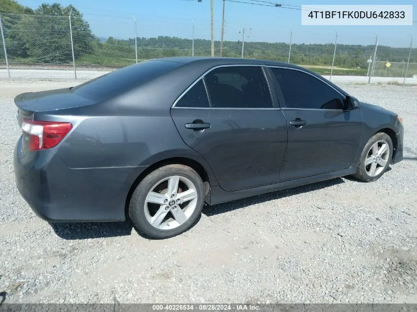 4T1BF1FK0DU642833 2013 Toyota Camry Se