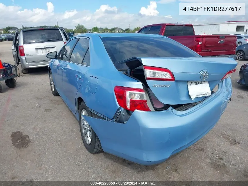 4T4BF1FK1DR277617 2013 Toyota Camry Le