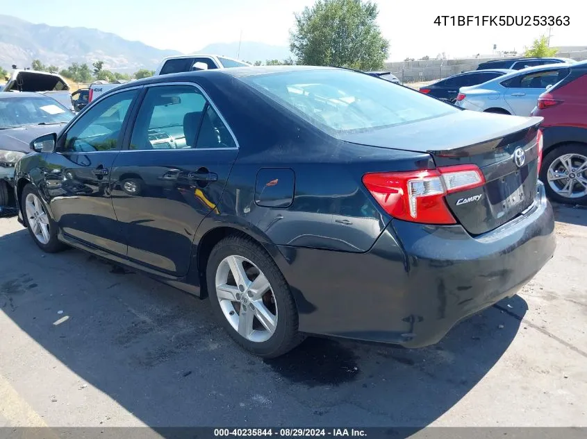 2013 Toyota Camry Se VIN: 4T1BF1FK5DU253363 Lot: 40235844