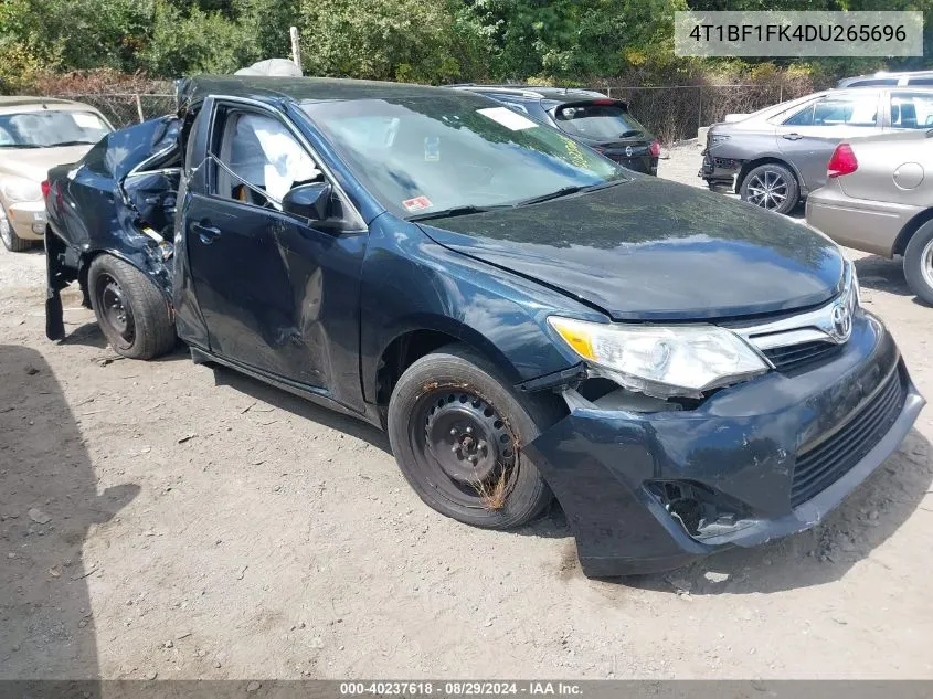 2013 Toyota Camry Le VIN: 4T1BF1FK4DU265696 Lot: 40237618