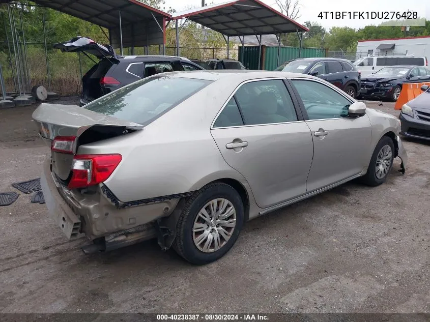 2013 Toyota Camry Le VIN: 4T1BF1FK1DU276428 Lot: 40238387