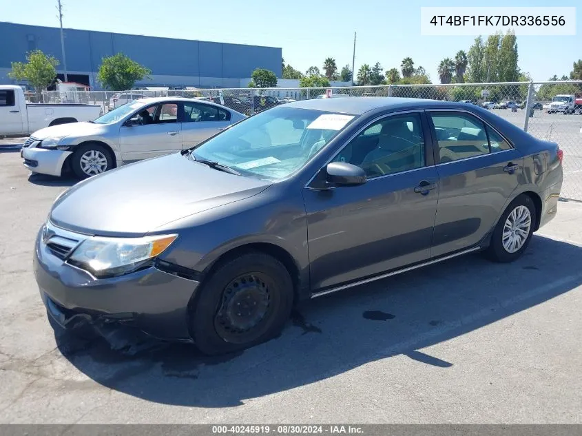 2013 Toyota Camry Le VIN: 4T4BF1FK7DR336556 Lot: 40245919