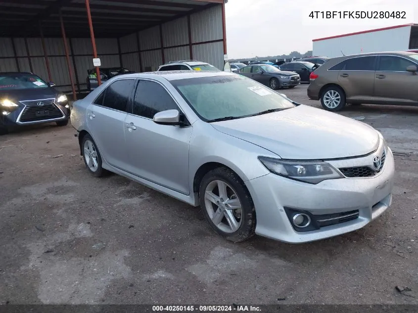 2013 Toyota Camry Se VIN: 4T1BF1FK5DU280482 Lot: 40250145