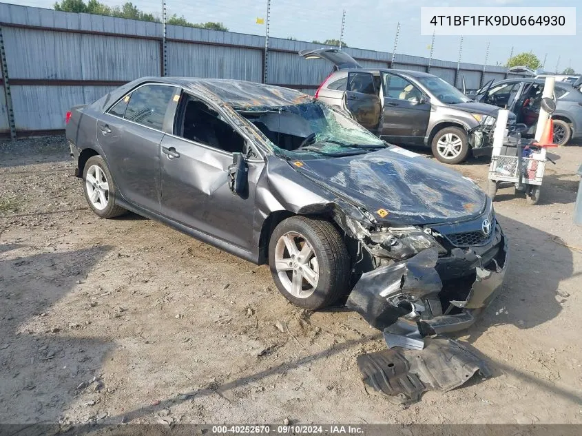 2013 Toyota Camry L/Se/Le/Xle VIN: 4T1BF1FK9DU664930 Lot: 40252670