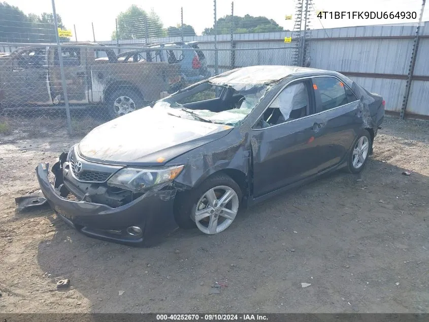 2013 Toyota Camry L/Se/Le/Xle VIN: 4T1BF1FK9DU664930 Lot: 40252670