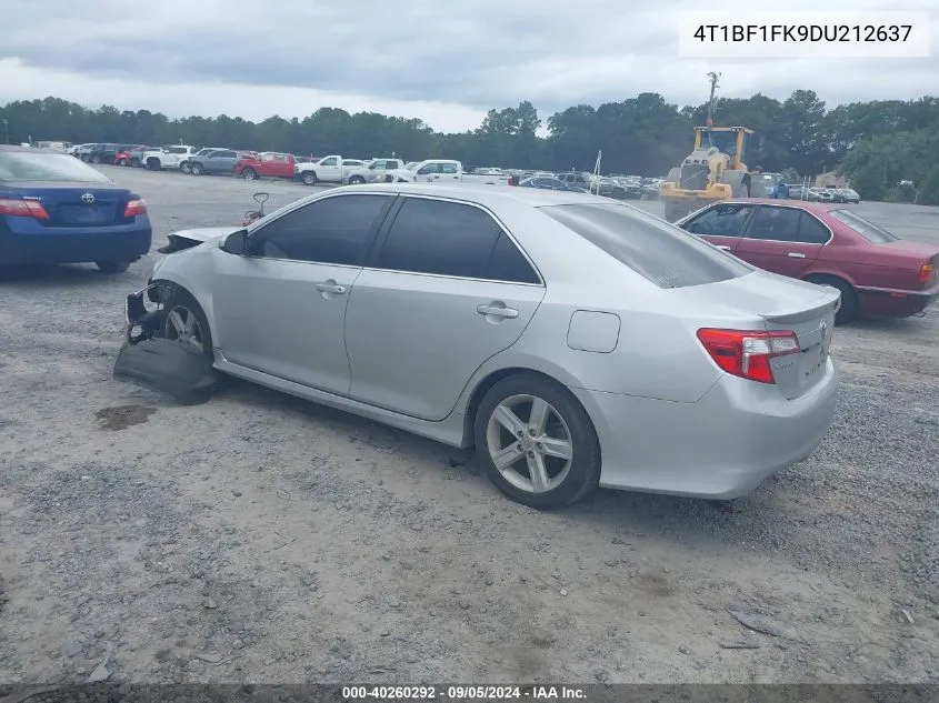 2013 Toyota Camry Se VIN: 4T1BF1FK9DU212637 Lot: 40260292