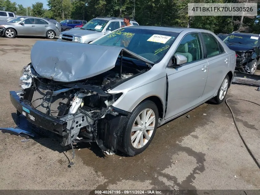 2013 Toyota Camry Se/Xle VIN: 4T1BK1FK7DU530526 Lot: 40267195