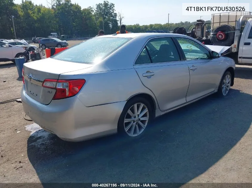 2013 Toyota Camry Se/Xle VIN: 4T1BK1FK7DU530526 Lot: 40267195