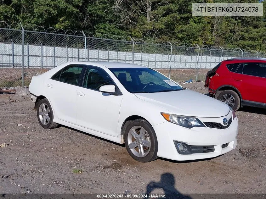 2013 Toyota Camry Se VIN: 4T1BF1FK6DU724078 Lot: 40270243