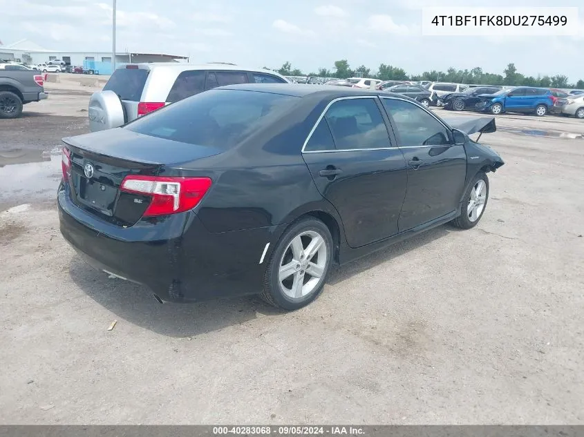 2013 Toyota Camry Se VIN: 4T1BF1FK8DU275499 Lot: 40283068