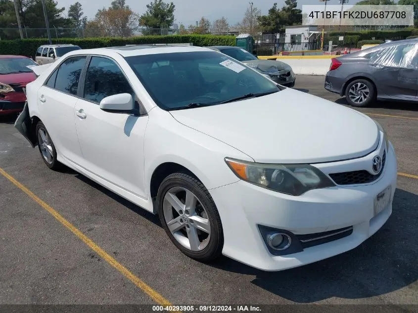 4T1BF1FK2DU687708 2013 Toyota Camry Se