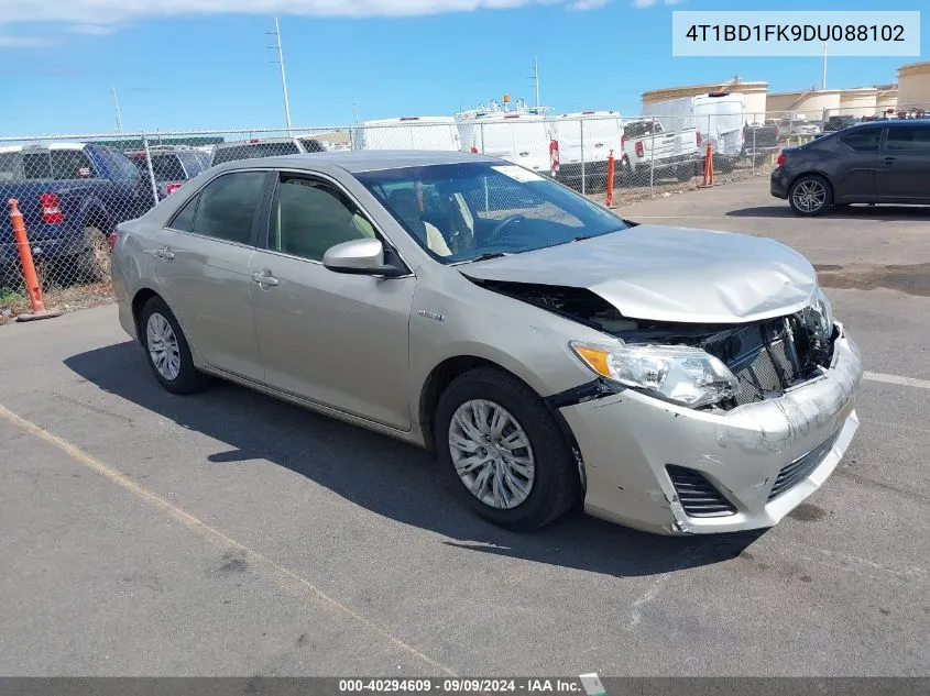 2013 Toyota Camry Hybrid Le VIN: 4T1BD1FK9DU088102 Lot: 40294609