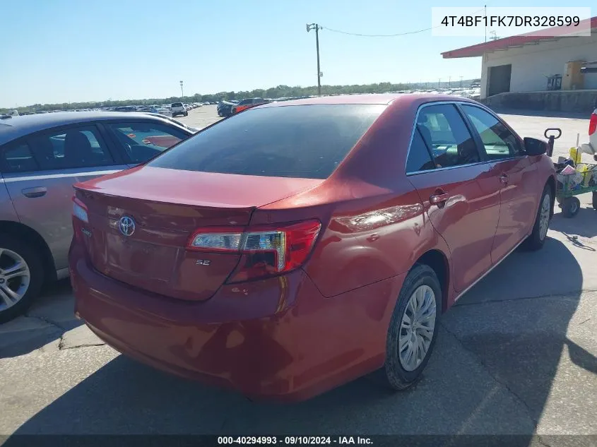 2013 Toyota Camry Le VIN: 4T4BF1FK7DR328599 Lot: 40294993