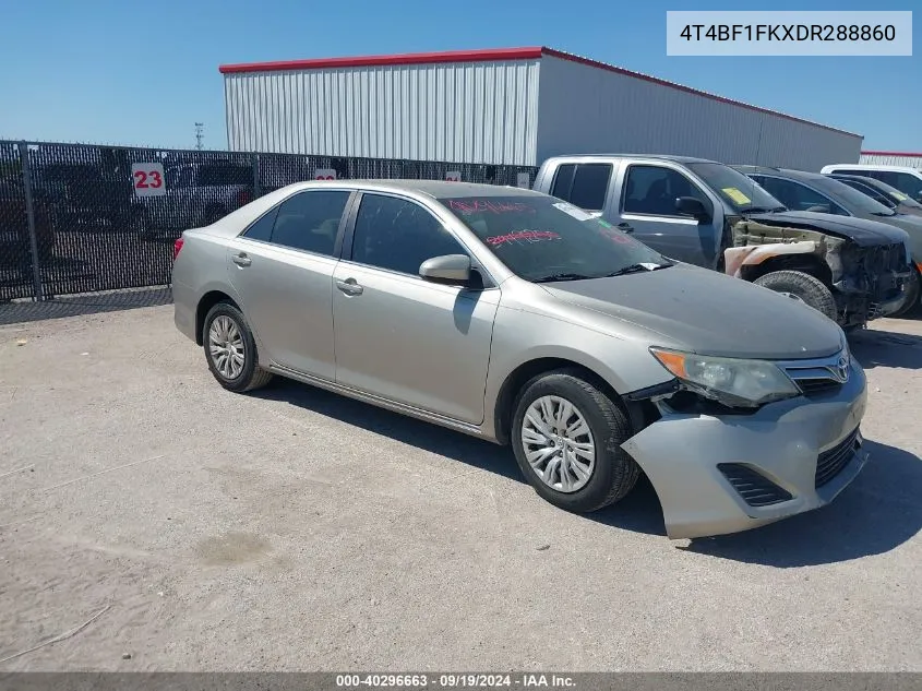 2013 Toyota Camry Le VIN: 4T4BF1FKXDR288860 Lot: 40296663