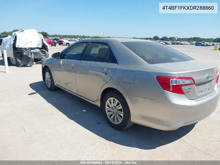 2013 Toyota Camry Le VIN: 4T4BF1FKXDR288860 Lot: 40296663