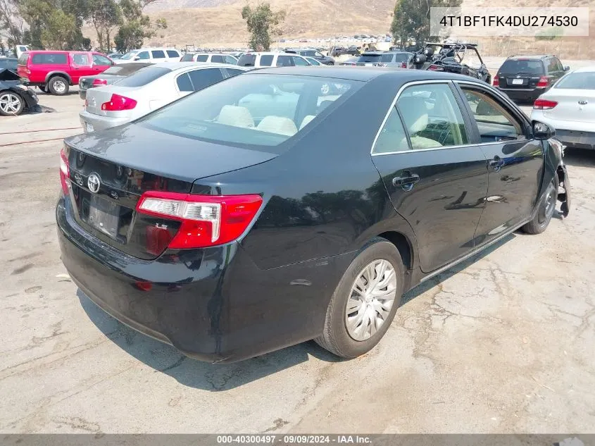 2013 Toyota Camry Le VIN: 4T1BF1FK4DU274530 Lot: 40300497