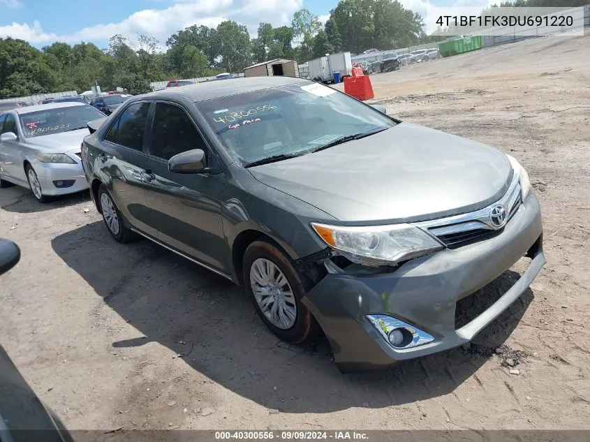 2013 Toyota Camry Le VIN: 4T1BF1FK3DU691220 Lot: 40300556