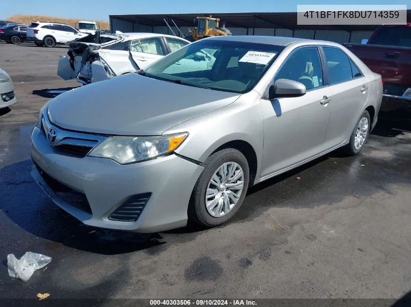 2013 Toyota Camry Le VIN: 4T1BF1FK8DU714359 Lot: 40303506