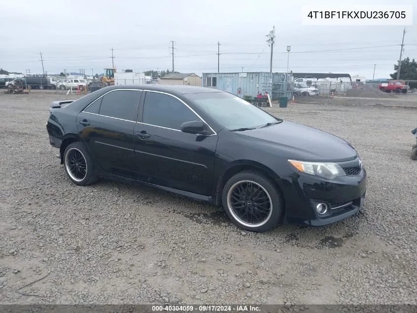 2013 Toyota Camry Se VIN: 4T1BF1FKXDU236705 Lot: 40304059