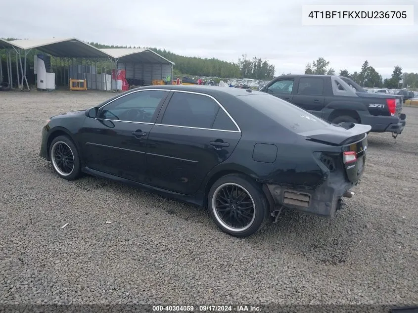 2013 Toyota Camry Se VIN: 4T1BF1FKXDU236705 Lot: 40304059