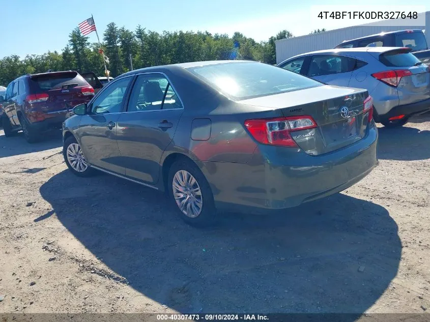 4T4BF1FK0DR327648 2013 Toyota Camry Le