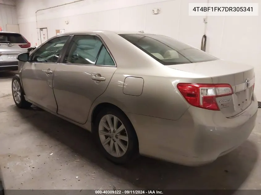 2013 Toyota Camry Xle VIN: 4T4BF1FK7DR305341 Lot: 40309322