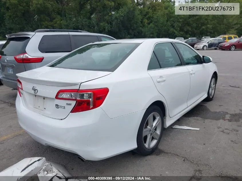 2013 Toyota Camry Se VIN: 4T1BF1FK2DU276731 Lot: 40309395