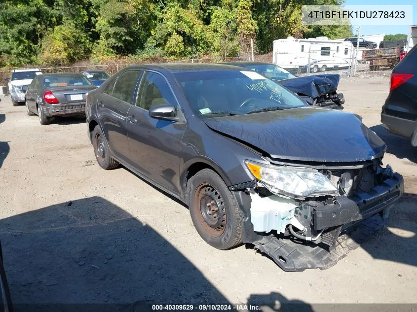 2013 Toyota Camry L/Se/Le/Xle VIN: 4T1BF1FK1DU278423 Lot: 40309529