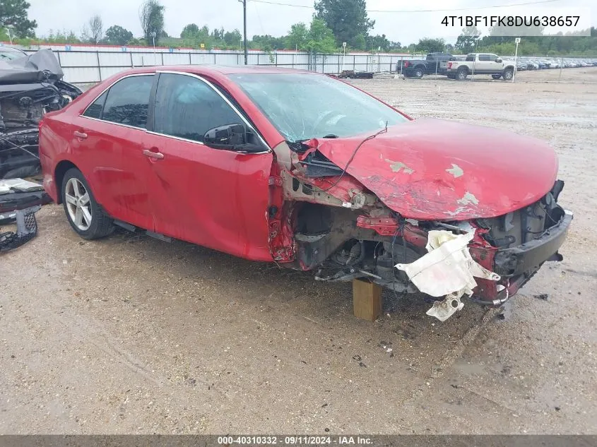 2013 Toyota Camry Se VIN: 4T1BF1FK8DU638657 Lot: 40310332