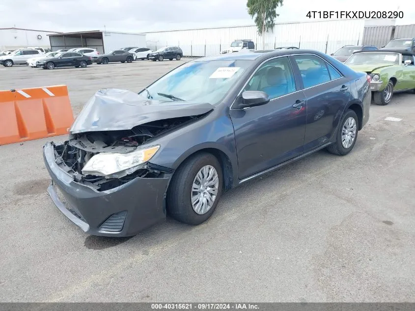 2013 Toyota Camry Le VIN: 4T1BF1FKXDU208290 Lot: 40315621