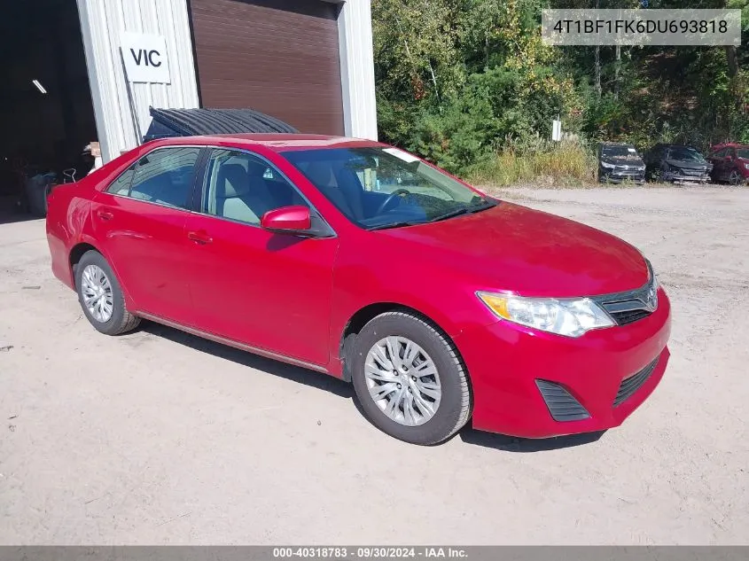 2013 Toyota Camry Le VIN: 4T1BF1FK6DU693818 Lot: 40318783