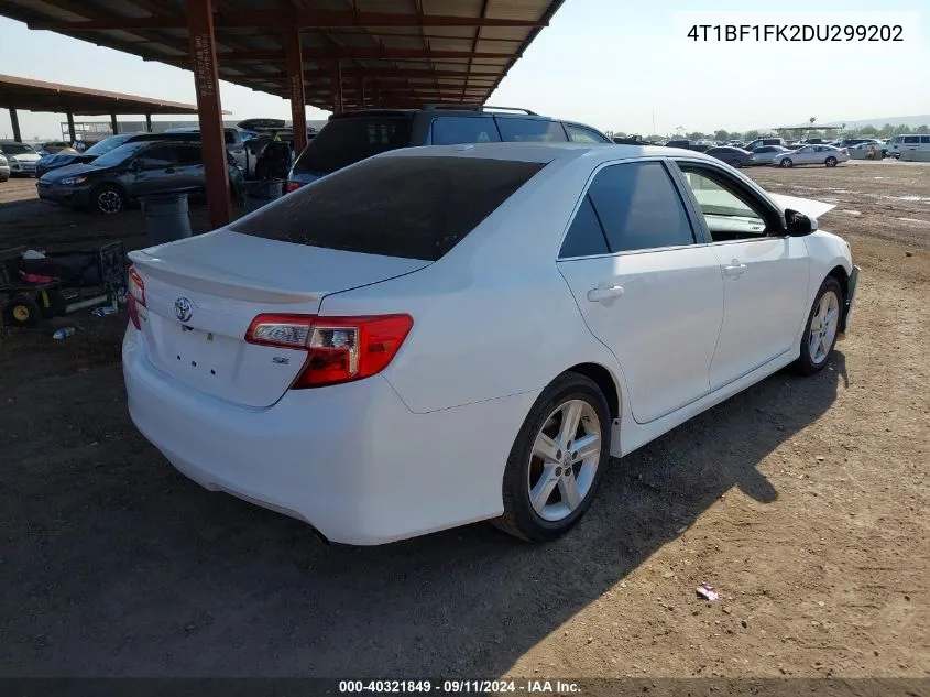 2013 Toyota Camry L/Se/Le/Xle VIN: 4T1BF1FK2DU299202 Lot: 40321849