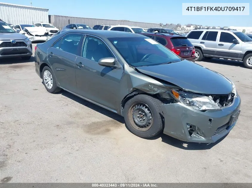 2013 Toyota Camry L/Se/Le/Xle VIN: 4T1BF1FK4DU709417 Lot: 40323443