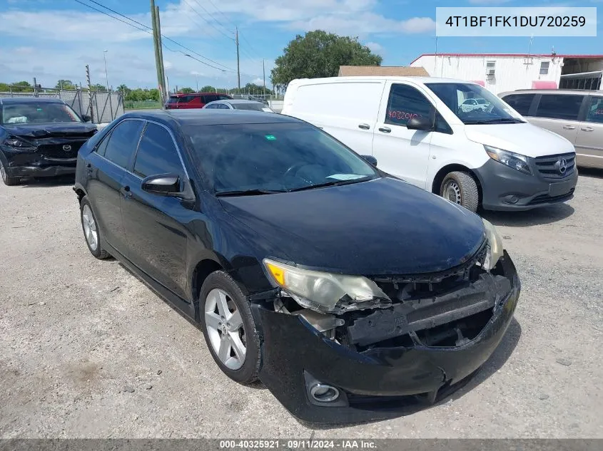 2013 Toyota Camry Se VIN: 4T1BF1FK1DU720259 Lot: 40325921