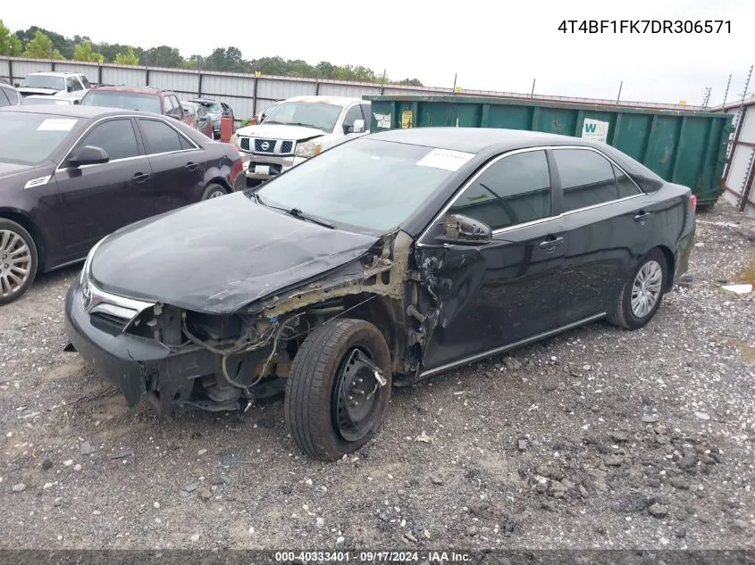 2013 Toyota Camry L/Se/Le/Xle VIN: 4T4BF1FK7DR306571 Lot: 40333401