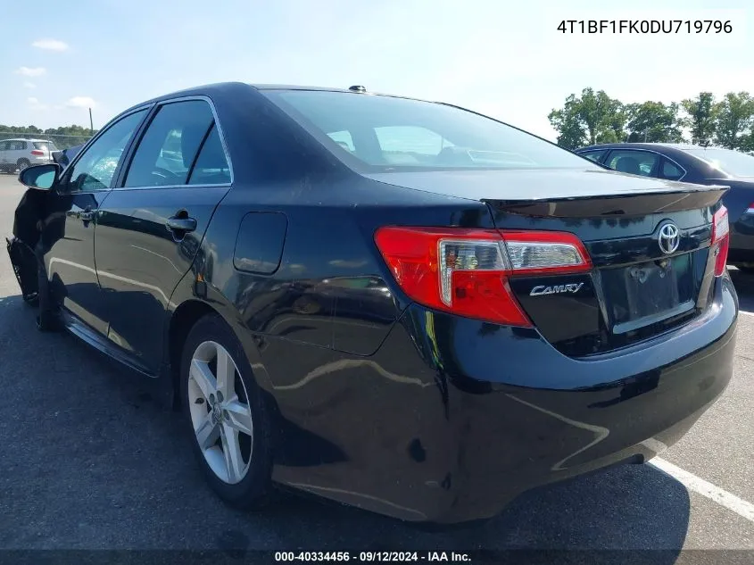 2013 Toyota Camry L/Se/Le/Xle VIN: 4T1BF1FK0DU719796 Lot: 40334456